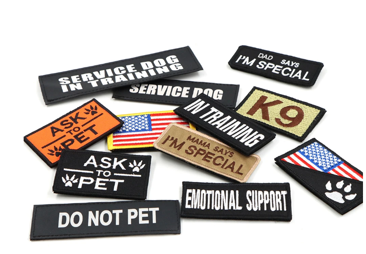 K9 Tactical Patch Bundle For Dog Vest Harness or Collar