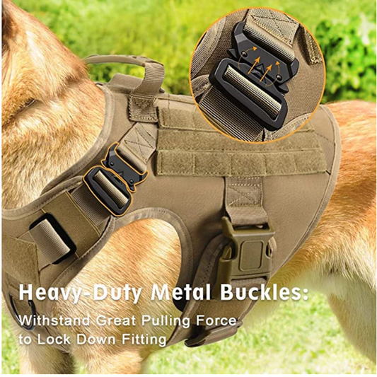 K9 Tactical Training Dog Harness and Leash Set For All Breeds