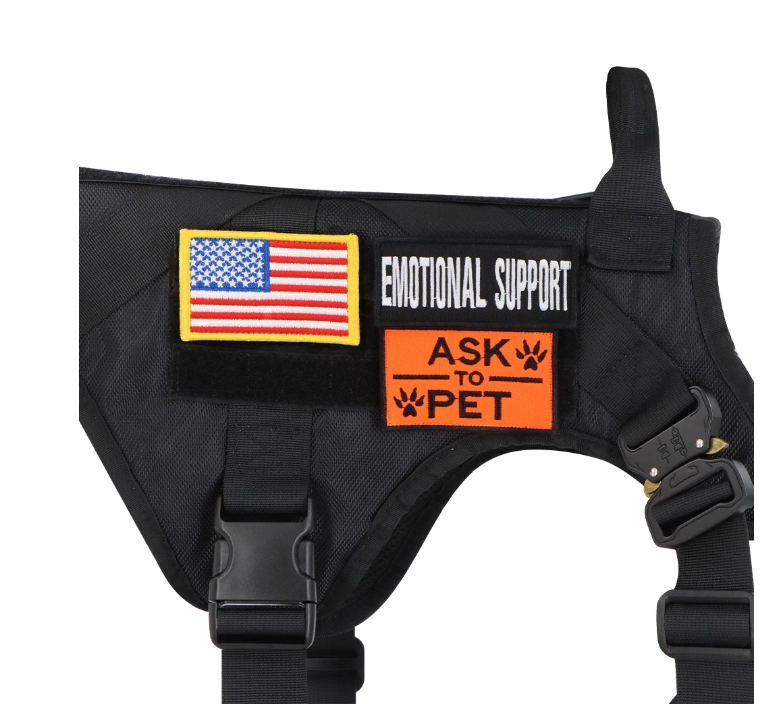 K9 Tactical Patch Bundle For Dog Vest Harness or Collar